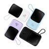 Baseus Qpow power bank 10000mAh wbudowany kabel Lightning 20W Quick Charge SCP AFC FCP fioletowy (PPQD020005)