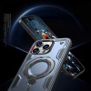 Hybrid Armor Trendige Hülle mit MagSafe für iPhone 16 Pro Max – Blau