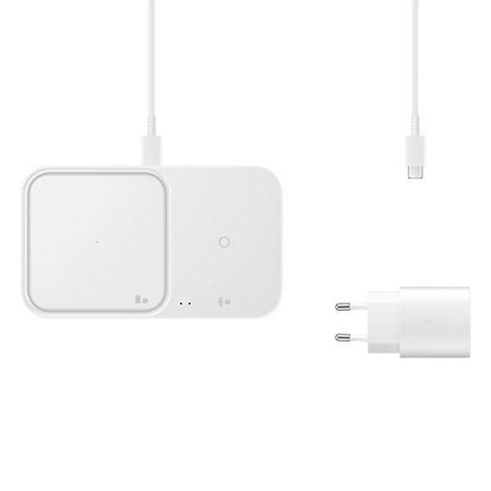 Ładowarka indukcyjna Samsung EP-P5400TW + ład. siec. biały/white Duo