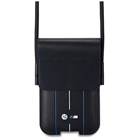 Sack BMW Phone Pouch Blue Stripes schwarz
