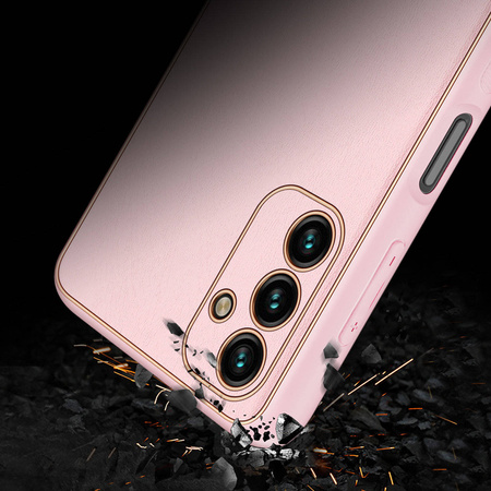 Dux Ducis Yolo eleganckie etui pokrowiec ze skóry ekologicznej Samsung Galaxy A13 5G różowy