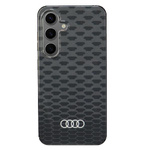 Audi IML Stitching Pattern MagSafe Case S24 S921 czarny/black hardcase AU-IMLMS24-Q5/D3-BK