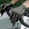 Rockbros Atmungsaktive Vollfinger-Fahrradhandschuhe, Größe: S - Grün