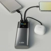 Powerbank SBS 10000mAh PD 20W z wyświetlaczem LCD i wbudowanym kablem USB-C - szary