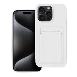 Futerał CARD CASE do IPHONE 15 PRO MAX biały