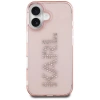 Karl Lagerfeld IML Rhinestones Logo iPhone 16 Case - Pink