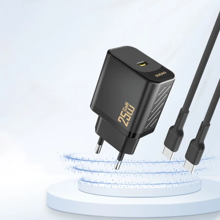 Dudao A27 25W GaN USB-C Wandladegerät - Schwarz