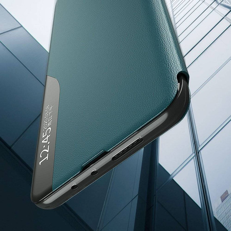 Eco Leather View Case elegancki futerał etui z klapką i funkcją podstawki Samsung Galaxy A72 4G fioletowy