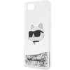 Karl Lagerfeld KLHCI8LNHCCS iPhone 7/8/ SE 2020/2022 Silber/Silber Hardcase Glitter Choupette Head