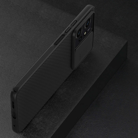 Pancerne etui Xiaomi Redmi Note 12 z osłoną na aparat Nillkin CamShield Case - czarne