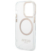 Guess GUHMP14XHTRMD iPhone 14 Pro Max 6,7" złoty/gold hard case Metal Outline Magsafe