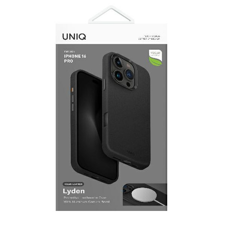 UNIQ etui Lyden iPhone 16 Pro 6.3" Magclick Charging czarny/dallas black