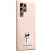 Karl Lagerfeld KLHCS23LSMHCNPP S23 Ultra S918 różowy/pink Silicone Choupette Metal Pin