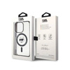 Karl Lagerfeld IML Choupette's Head MagSafe case for iPhone 15 Pro - transparent