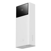 Baseus EnerFill FP41 30000mAh 22.5W Powerbank mit Baseus Simple USB-A - USB-C 3A 30cm Kabel - Weiß