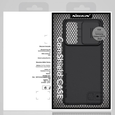Nillkin CamShield Case etui pokrowiec osłona na aparat kamerę Samsung Galaxy S20 FE 5G czarny