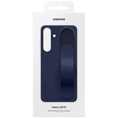 Etui Samsung Standing Grip do Galaxy S25 FE ciemno niebieski