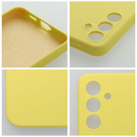 Futerał SILICONE 2mm do SAMSUNG S25 Plus żółty
