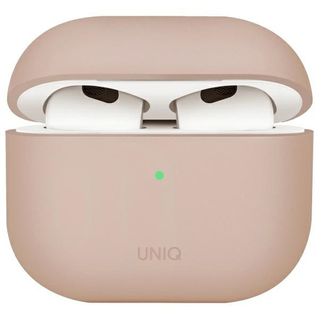 UNIQ etui Lino AirPods 4 Silicone        różowy/pink blush
