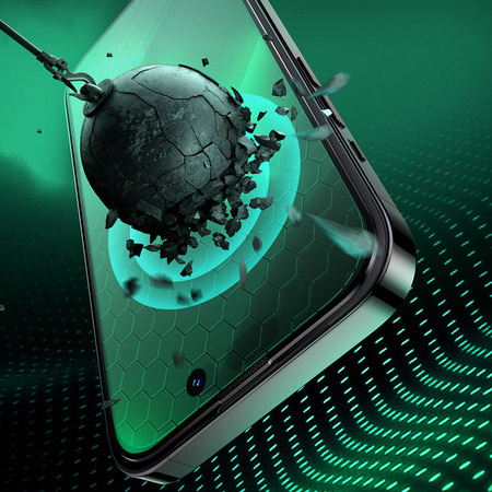 Joyroom Knight Green Glass für iPhone 14 Pro mit Vollbild-Anti-Blaulichtfilter (JR-G02)
