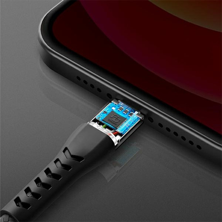 ENERGEA kabel Nyloflex USB - LightningCharge and Sync C89 MFI 1.5m czerwony/red