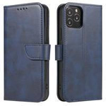 Magnet Case elegante Hülle mit Überschlag und Standfunktion für Samsung Galaxy A03s (166,5) blau