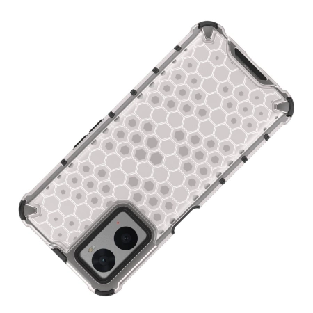 Honeycomb etui pancerny pokrowiec z żelową ramką Oppo A76 / Oppo A36 / Realme 9i przezroczysty