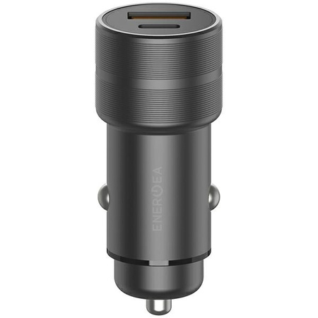 ENERGEA ład. sam. 1xUSB+1xUSB-C PD-QC3.0 38W szary/gunmetal Alu Drive PD20+