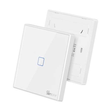 Sonoff T2EU1C-RF Three Channel Touch Light Switch Wi-Fi Button 433MHz Wireless RF Remote white (M0802030009)