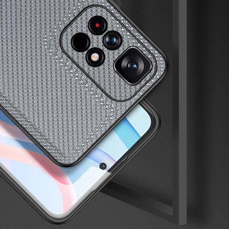 Dux Ducis Fino Hülle mit Nylonmaterial für Poco M4 Pro 5G blau