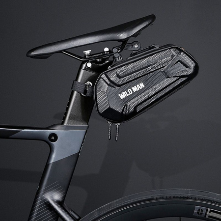 WILDMAN sakwa rowerowa pod siodełko na zamek 1,2L XT7 czarna