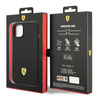 Original Handyhülle IPHONE 14 Ferrari Hardcase Silicone Metal Logo schwarz