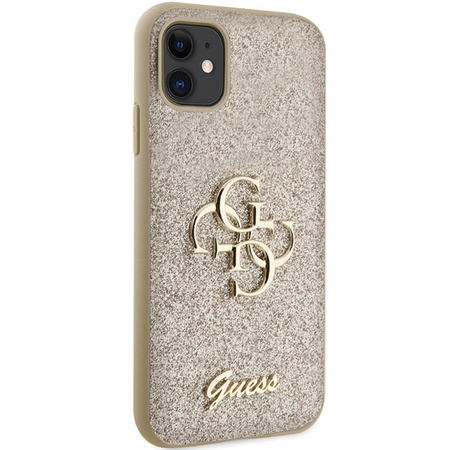 Oryginalne Etui IPHONE 11 / XR Guess Hardcase Glitter Script Big 4G