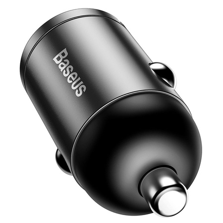 Baseus Tiny Star PPS mini inteligentna ładowarka samochodowa USB 30W Quick Charge 3.0 szary (VCHX-A0G)