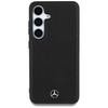 Schutzhülle SAMSUNG GALAXY S25 Mercedes AMG Hardcase Leather Debossed Lines MagSafe schwarz