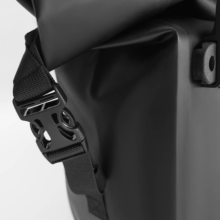 Wozinsky waterproof bicycle bag trunk pannier 25l 2in1 black (WBB24BK)
