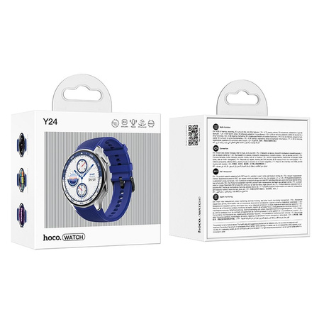 HOCO smartwatch z funkcją rozmowy AMOLED Y24 srebrny
