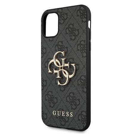Guess GUHCN614GMGGR iPhone 11 6,1" szary/grey hardcase 4G Big Metal Logo