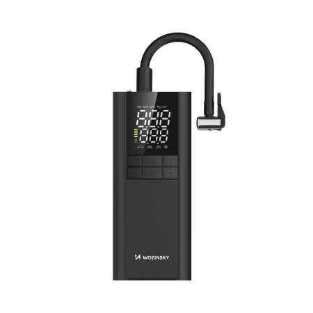 Wozinsky WPEP-8000 Kompressor, elektrische Pumpe, 8000-mAh-Powerbank, Taschenlampe – schwarz