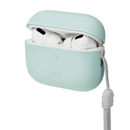 Etui Uniq Lino na AirPods Pro 2 - miętowe