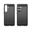 Carbon Case Flexibles Silikon für Xiaomi Redmi Note 14S - Schwarz