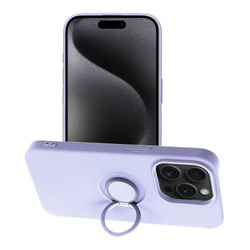 Futerał SILICONE RING do IPHONE 15 PRO fioletowy
