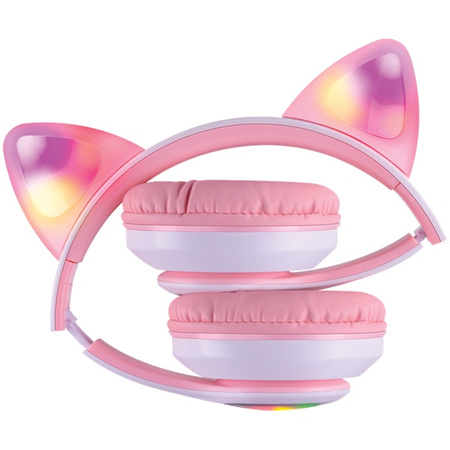 Defender słuchawki Bluetooth Freemotion B585 Led różowy/pink (63585)