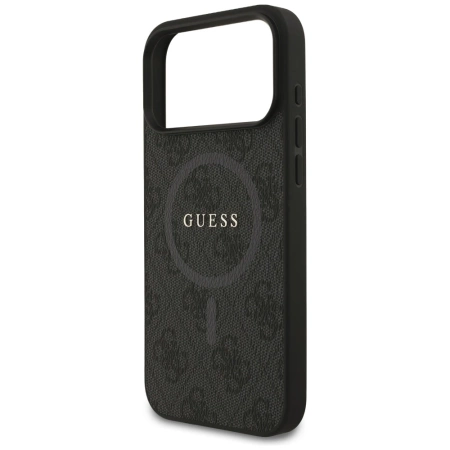 Etui Guess 4G Ring Classic Logo MagSafe  do iPhone 17 Pro Max - czarne