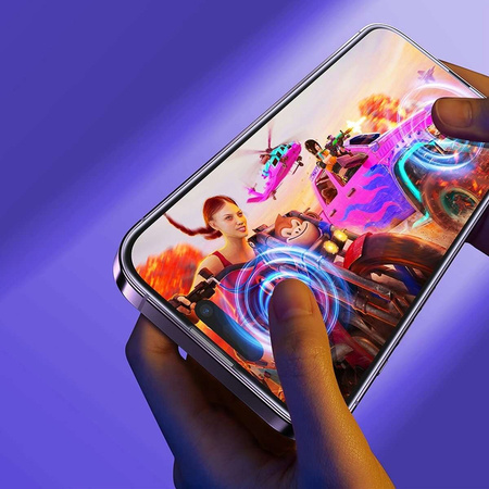 Baseus Full Screen Tempered Glass for iPhone 14 Pro Max with Speaker Cover 0.3mm + Mounting Frame