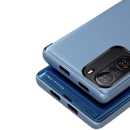 Clear View Case futerał etui z klapką Xiaomi Redmi K40 Pro+ / K40 Pro / K40 / Poco F3 niebieski