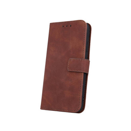 Etui Smart Velvet do Motorola Moto E22 brązowe