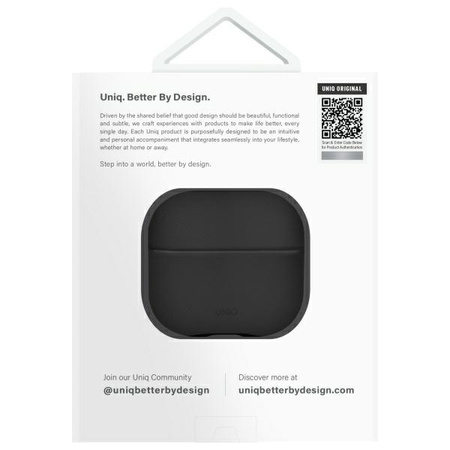 UNIQ etui Lyden DS AirPods 4 czarny/dallas black