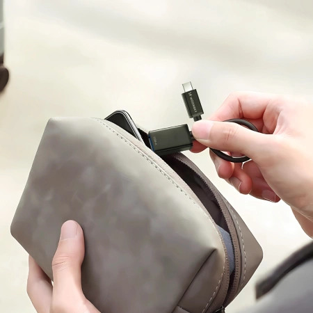 Wozinsky WOTGY1S USB-C 3.0 (männlich) - USB-A 3.0 (weiblich) OTG Adapter - Schwarz