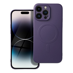 Futerał Silicone Mag Cover kompatybilny z MagSafe do IPHONE 14 PRO MAX ciemny fioletowy